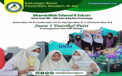 Juara 3 teatrikal puisi dalam rangka Giri Art Got Talent 2022