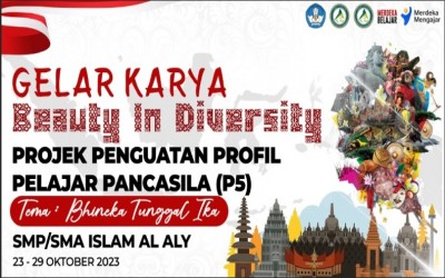 Persiapan P5 di Pesantren Modern Al Aly Bertema 'Bhinneka Tunggal Ika'